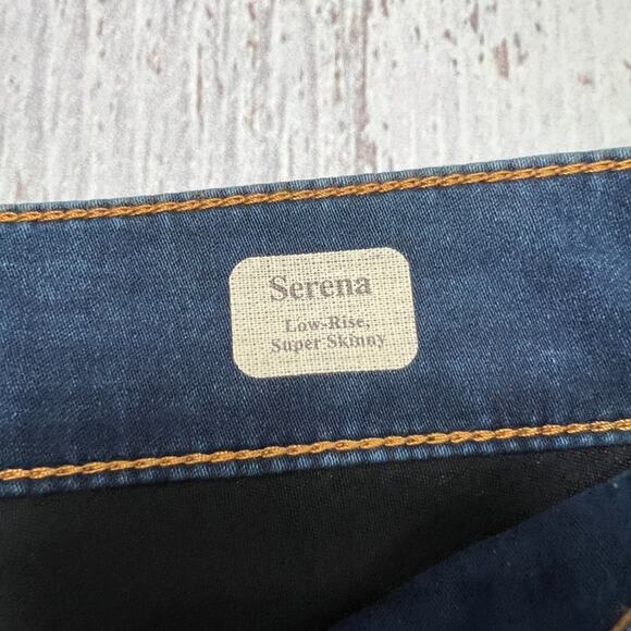 NWT MAVI SERENA Low-Rise Super Skinny Jeans SIZE 27 x 33 Dark Wash Blue Denim - Picture 4 of 11